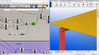 Trapezblech  Grasshopper und Tekla Structures Live Link 710 [upl. by Euqirdor]