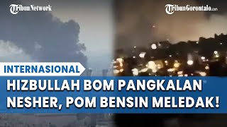 Perdana Hizbullah Serang Pangkalan Nesher dan Pangkalan Militer Israel dengan Lusinan Roket [upl. by Ggerg319]