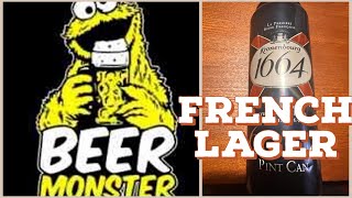 KRONENBOURG 1664  FRENCH PREMIUM LAGER BEER REVIEW  5 ABV [upl. by Feirahs]