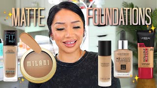 BEST DRUGSTORE FOUNDATION FOR OILY SKIN  FULL COVERAGE amp MATTE [upl. by Odnaloy72]