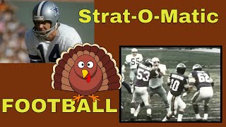 STRATOMATIC FOOTBALL CampD Thanksgiving Day Game [upl. by Aracal869]