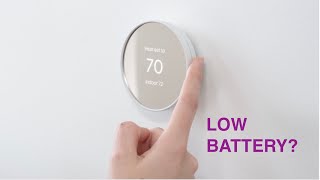 Nest Themostat Low Battery [upl. by Lucilla617]