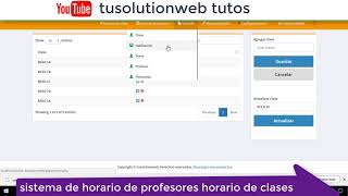 sistema de horario de profesores horario de clases [upl. by Nahrut165]