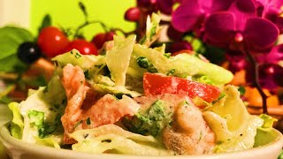 Parsley Tomato Iceberg Salad with Garlic Cashew Dressing  Take 3 [upl. by Odrarej]