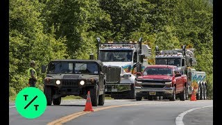 West Point Cadet Killed 22 Injured in Training Rollover [upl. by Ahsinot]