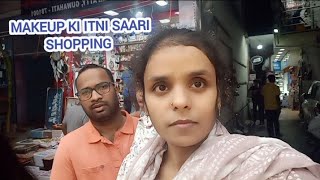 makeup ki itni saari shopping kihappy Diwali to all friends shumailainayatvlogs [upl. by Enomis906]