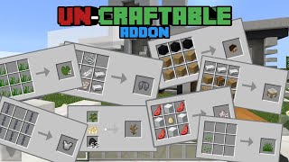 Uncraftable Addon Showcase  New update for 119  Minecraft Bedrock [upl. by Sherr]