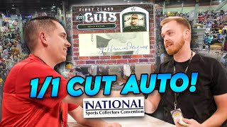 I Bought a 11 HONUS WAGNER Cut Auto At The National Card Show 🤯 [upl. by Barmen241]