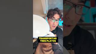 ⚠️ ¡NO TE QUEMES Mejor utiliza esta técnica para transportar platos shorts restaurante [upl. by Gnehc349]