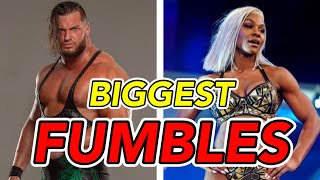 The Biggest FUMBLES in AEW [upl. by Ailemac90]