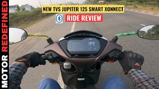 Finally New TVS Jupiter 125 Smart Xonnect 2023 Model Ride Review  On Road Price amp Mileage [upl. by Zebadiah]