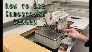 How to Use an Industrial Overlock Machine [upl. by Narruc678]