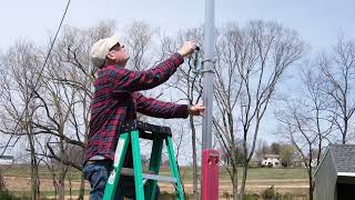 My ultimate Field Day antenna lightweight spiderbeam on Telescoping Mast [upl. by Leonid]