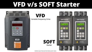 Difference between VFD and Soft starter devvlog0078 technicaldev1983 [upl. by Alliuqahs]