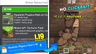 Realistic physics Mods in Minecraft pe 120 Block Breaking Physics Mods Mcpe 120  Physics Addon [upl. by Salvatore531]