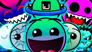 NEW CUSTOM Geometry Dash Difficulty Faces V5 But Its REVERSE Version 51 [upl. by Hippel]