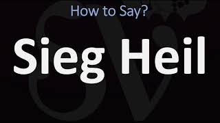 How to Pronounce Sieg Heil CORRECTLY [upl. by Dranyer605]