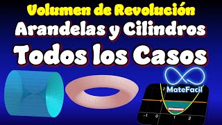 ¿Arandelas o Capas Cilíndricas ¿Cuándo se usa cada uno Volumen de Revolución Cálculo integral [upl. by Ellata]