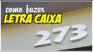 Como fazer LETRA CAIXA tutorial passo a passo [upl. by Alra964]