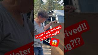 Will the Water Tank Fit Van Build Stress shorts [upl. by Burnett400]