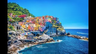 Manarola village Landscape Step by Step Acrylic Painting on Canvas for Beginners  TheArtSherpa [upl. by Inad]