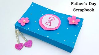 DIY  Beautiful Fathers Day Scrapbook 💕 • How to make fathers day scrapbook • fathers day gift idea [upl. by Barbette]