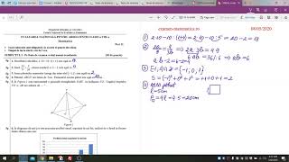 Evaluare Nationala VIII matematica 2020 Test 11 Subiectul I rezolvare [upl. by Omari]