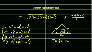 A Hérónképlet bizonyítása 1 rész [upl. by Season]