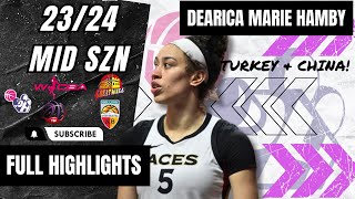 Dearica Marie Hamby Highlights 202324  Turkey amp China Top Leagues [upl. by Wing]