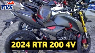 2024 TVS Apache RTR 200 4v New Model 🔥 USD Fork Launch Date in india 💥 RTR 2004V [upl. by Swane799]