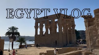 EGYPT VLOG going on a cruise ship seeing temples and vacationing [upl. by Emixam274]