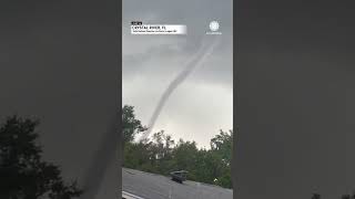 Waterspout Turns into Tornado in Crystal River Florida [upl. by Sidonia430]