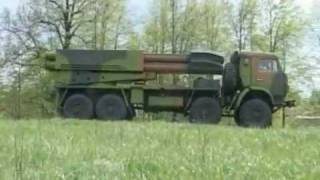 CV 9A524 Tornado MRLS New Russian multiple rocket launcher system Russia army Video RIA Novosti [upl. by Ellainad]