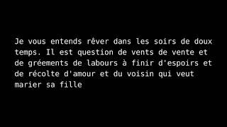 Les Gens de mon pays parole Chanté par Gilles Vigneault [upl. by Linders]