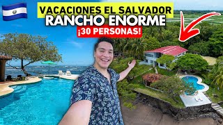 El rancho MÁS GRANDE para VACACIONES en El Salvador 🇸🇻🏖️ ¡30 PERSONAS 😱 [upl. by Enetsirhc510]