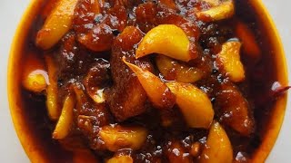 পারফেক্ট টক ঝাল মিষ্টি রসুনের আচার  Rasuner Achar Recipe  Instant Garlic Pickle [upl. by Aicilaanna]