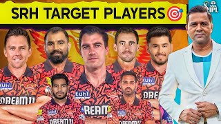 SRH TARGET PLAYERS for IPL 2025 MEGA AUCTION  SRH AUCTION STRATEGY amp PLAYING 11 Hyderabad 2025 TEAM [upl. by Ressay]