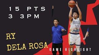 MPBL HIGHLIGHTS Ry Dela Rosa 15 Points 3 3PM vs Bacolod City of Smiles [upl. by Ligetti]