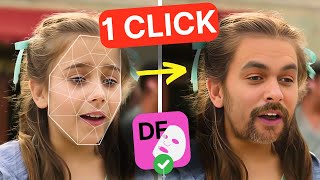 DEEPFAKE Tutorial A Beginners face swap Guide without GPU in one click [upl. by Martz920]