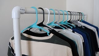 DIY How to make a clothes rack under 20 with PVC pipe [upl. by Weingartner]