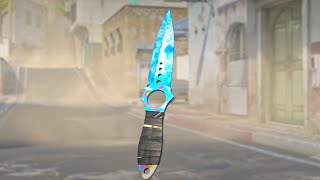 CS2 UPDATED SKELETON BLUE GEM Knife  NEW UPDATED BLUE GEM KNIFE  CS2 CASE HARDENED KNIFE [upl. by Notnad972]