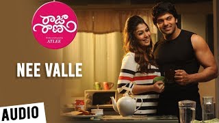 Raja Rani Songs  Telugu  Nee Valle Song  Aarya Nayanthara Jai Nazriya  GVPrakash Kumar [upl. by Aihseya509]