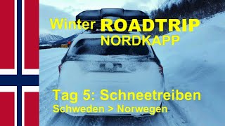 518 Nordkapp Winter Roadtrip Schneesturm in Norwegen  TIMELAPSE  Dachzelt [upl. by Dasa]