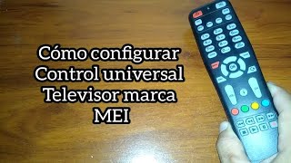 Código para TV MEI Control universal [upl. by Fia]