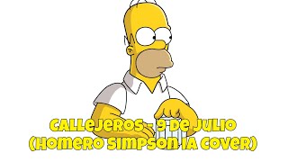 Callejeros  9 de Julio Homero Simpson IA Cover [upl. by Crespo161]