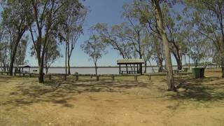 Lake Broadwater Lake Broadwater Conservation Park near Dalby QLD [upl. by Nauqet]