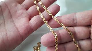 22ct Fancy Singapore Necklace 35mm 23quot58cm  Gold Collections [upl. by Frohman]