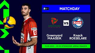 CEV Cup Men 14 finals return match between VC GREENYARD Maaseik and Knack Roeselare [upl. by Akkina]