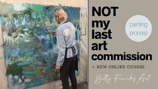 Large Abstract Art Commission  New Online Course [upl. by Nahpets]