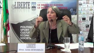 Extraits de lintervention de Saïda Benhabylès au forum de Liberté 01062014 [upl. by Gilberto]